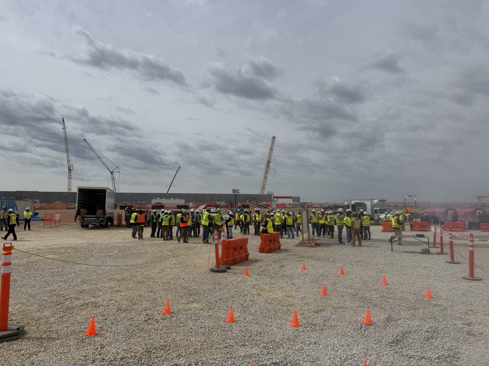 Rhino data center demonstration with crew
